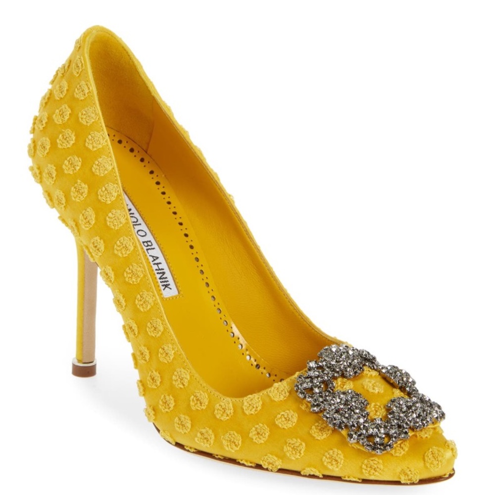 100% Authentic Manolo Blahnik Hangisi Pointed Toe Pump